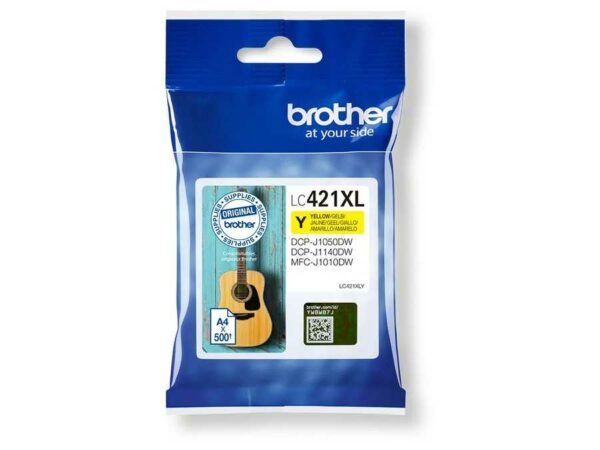 Brother B421 XL y - Brother LC421XLY für z.B. Brother DCPJ 1140 DW