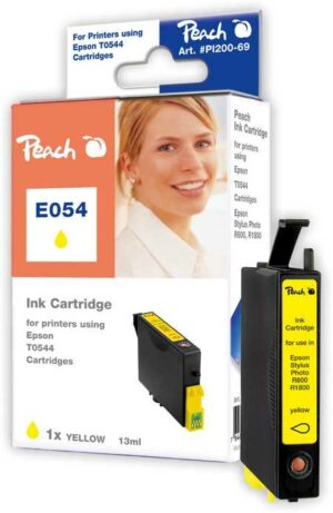 Peach E544Y Druckerpatrone ye ersetzt Epson T0544Y