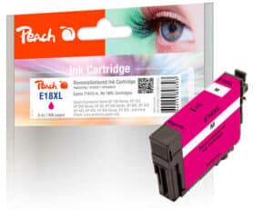 Peach E18XLm Druckerpatrone XL ma ersetzt Epson No. 18XL m