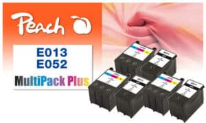 Peach E13 6 Druckerpatronen bk ersetzt Epson T013