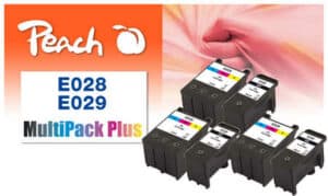 Peach E28 6 Druckerpatronen bk ersetzt Epson T028