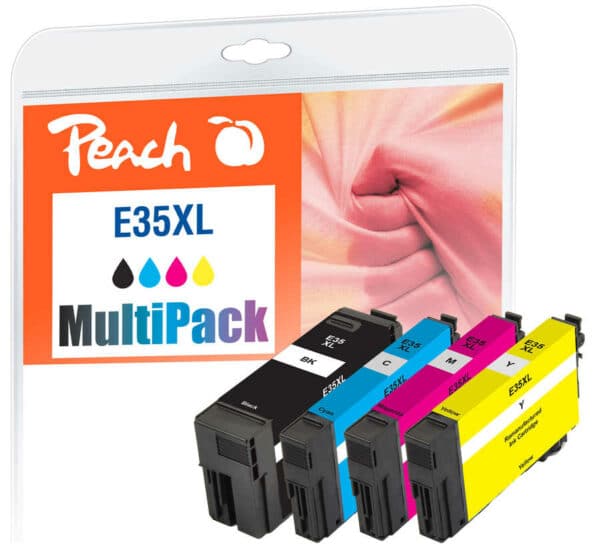 Peach E35 4 Druckerpatronen XL (bk