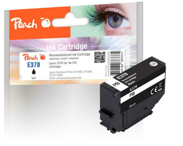 Peach E378/478 Druckerpatrone bk ersetzt Epson T3781