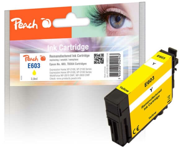 Peach E603Y Druckerpatrone ye ersetzt Epson No. 603Y