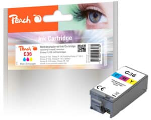 Peach C36C Druckerpatrone col ersetzt Canon CLI-36C