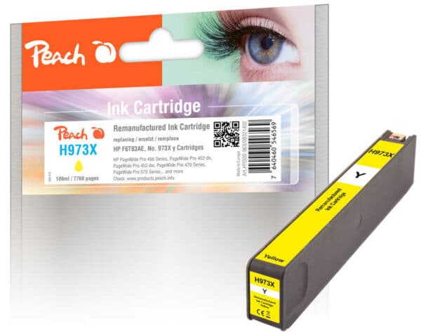 Peach H973XY Druckerpatrone XL ye ersetzt HP No. 973X Y