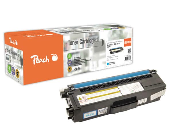 Peach B910C Tonermodul cy ersetzt Brother TN-910C für z.B. Brother MFCL 9570 CDW