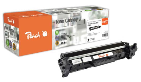 Peach H047bk Tonermodul bk ersetzt Canon CRG-047 bk