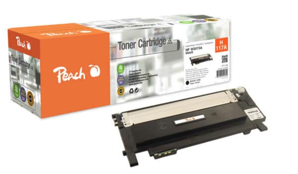 Peach H117ABK Tonermodul bk ersetzt HP No. 117A BK