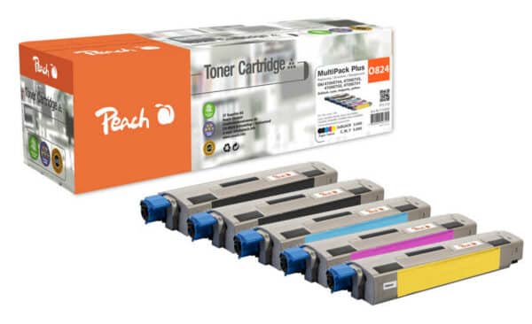 Peach O47095701-4 5 Tonermodule (2*bk