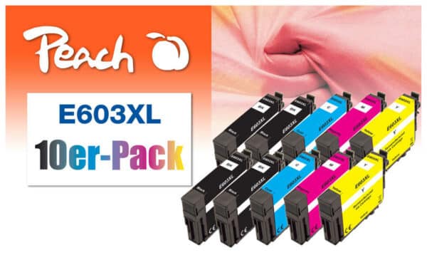 Peach E3A1*4 10 Druckerpatronen XL (4*bk