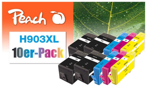 Peach H903XL 10 Druckerpatronen XL (2*bk