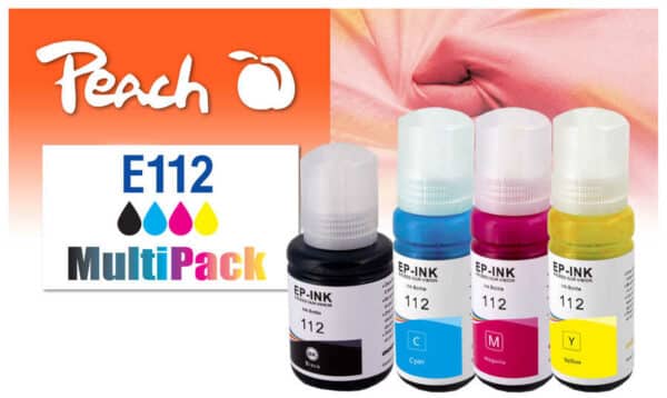 Peach E112 Spar Pack Druckerpatronen (bk