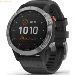 Garmin Garmin FENIX 6 SOLAR Schwarz/Silber