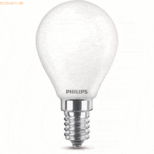 Signify Philips LED classic Lampe 40W E14 Tropf Warmw 470lm matt 2erP