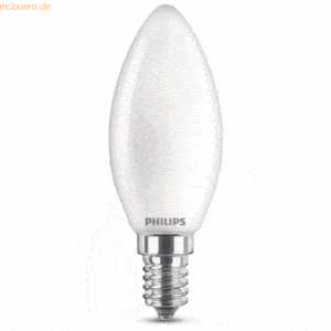 Signify Philips LED classic Lampe 40W E14 Kerze Warmw 470lm matt 3erP