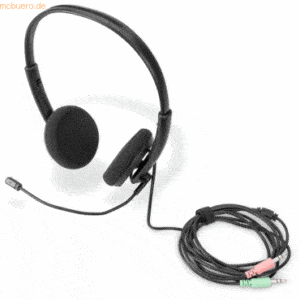 Assmann DIGITUS On Ear Office Headset mit Geräuschreduzierung