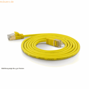 wantec wantecWire Patchkabel CAT7 extradünn SSTP gelb 0