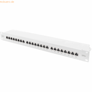 Assmann DIGITUS cat.6A 19- Patchpanel 1HE 24-Port grau