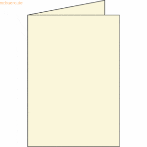 Clairefontaine Doppelkarte C6 210g/qm sand VE=25 Stück