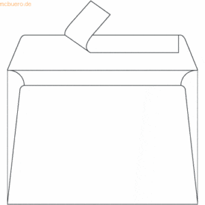 Clairefontaine Briefumschlag C6 120g/qm weiß VE=20 Stück