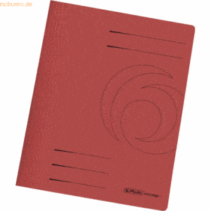 Herlitz Schnellhefter A4 Karton 240g/qm intensiv rot