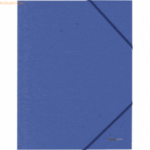 Bene Eckspannmappe A4 390g/qm Karton blau