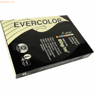 5 x Clairefontaine Kopierpapier Forever Evercolor DIN A3 hellgelb 80 g