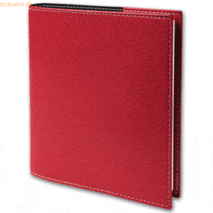 Quo Vadis Buchkalender Executif 16x16cm Club Kirschrot 2023