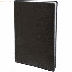 Quo Vadis Buchkalender Minister 16x24cm Toscana schwarz 2023