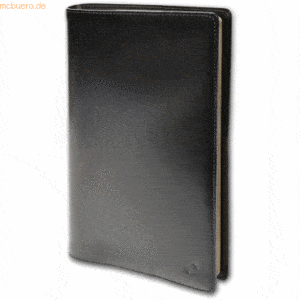 Quo Vadis Buchkalender Pre 777 21x27cm Luna Leder schwarz 2023