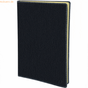 Quo Vadis Buchkalender Minister Prestige 16x24cm Sahara schwarz 2023