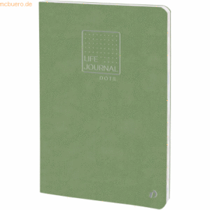 Quo Vadis Life Journal Slim 15x21cm dot-Lineatur lindgrün