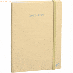 Quo Vadis Buchkalender Plan Note 15 15x21cm Pastel Vanille 2023