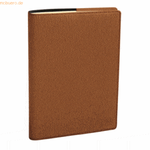 Quo Vadis Buchkalender Minister Prestige 16x24cm Sahara hellbraun 2023