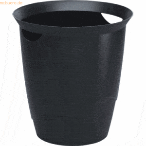 6 x Durable Papierkorb 16l schwarz