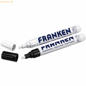 Franken Kreidemarker 2-5mm VE=2 Stück weiß/schwarz