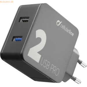 Cellularline Cellularline Multi-Power 2 Pro Charger 2x USB 18WQC+12W B