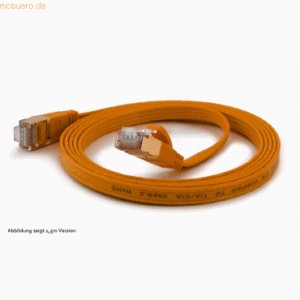 wantec wantecWire Patchkabel CAT6A extraflach FTP orange 3