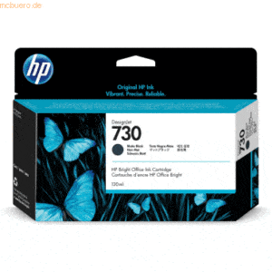 Hewlett Packard HP Tintenpatrone Nr. 730 P2V65A Mattschwarz (ca. 2200