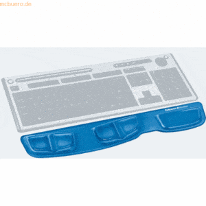 Fellowes Tastatur-Handgelenkauflage Crystals blau