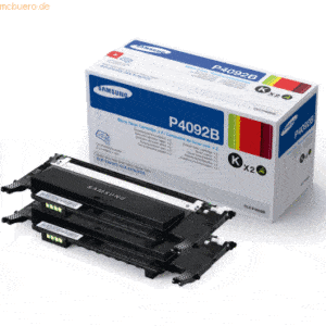 Hewlett Packard HP Samsung Toner CLT-P4092B Doppelpack Schwarz (ca. 3.