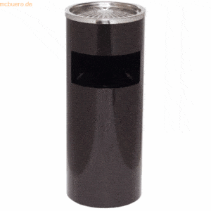 Alco Standascher rund 610x250mm Stahlblech schwarz
