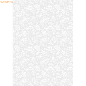 10 x Heyda Transparent-Papier 50x70cm 115g/qm Paisley