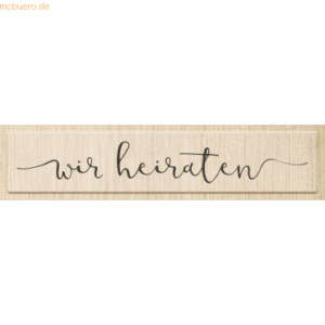 Heyda Motivstempel 'wir heiraten' 10