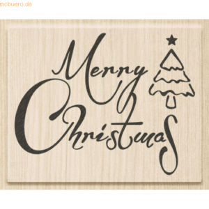 Heyda Motivstempel 'Merry Christmas' 7x5