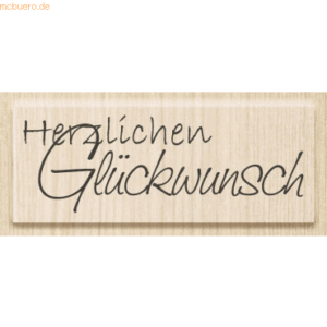 Heyda Motivstempel 'Herzlichen Glückwunsch' 6