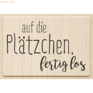 Heyda Motivstempel 'Auf die Plätzchen fertig los' 6