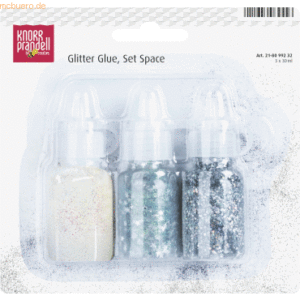 5 x Knorr prandell Glitterfarbe Glue Set 3x30ml Space