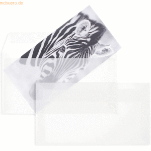 Blanke Briefumschläge Offset transparent 125x235mm 100g/qm HK VE=100 S